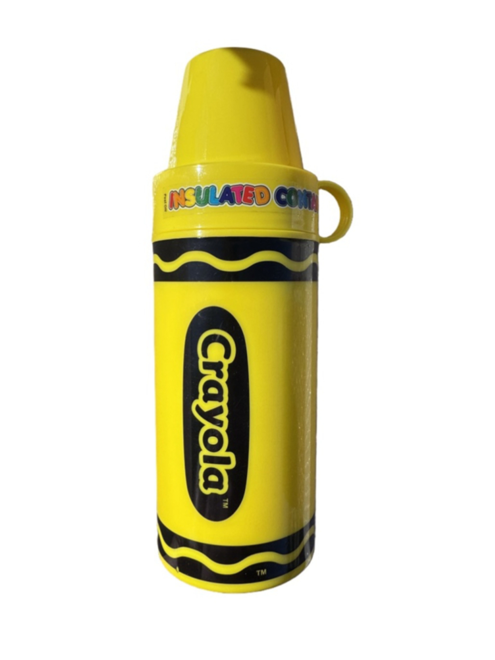 Crayola Crayon Yellow Thermos. PBA Free. For Hot & Cold food & beverages